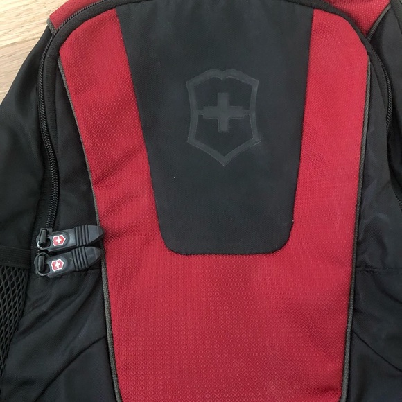 Swiss Army Black and Red Backpack - Picture 2 of 4